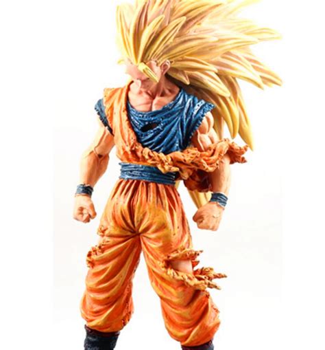 Anime Dragon Ball Z Super Saiyan Son Goku 3 PVC Action Figure ...