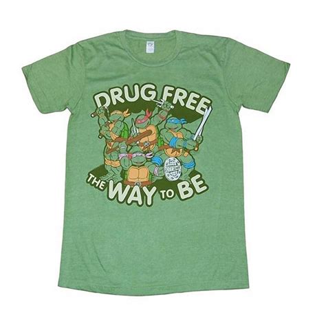 Teenage Mutant Ninja Drug Free Adult T-Shirt Sweater Shirt, T Shirt ...