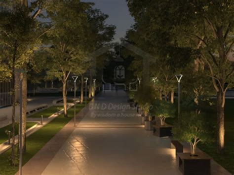 A fantastic landscape lighting design by using Dialux Evo | Upwork