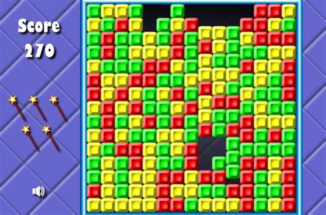 Bricks Breaking - fun online Bejeweled style puzzle game on IcePoint Games