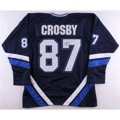 Sidney Crosby Signed Rimouski Oceanic Jersey (Beckett COA) | Pristine ...