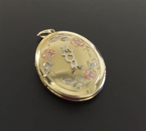 Vintage Oval Locket / Gold Filled Locket / Photo Lock… - Gem