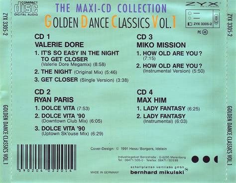 RETRO DISCO HI-NRG: Golden Dance Classics Vol.1 - The Maxi CD Collection (Various Artists) italo ...