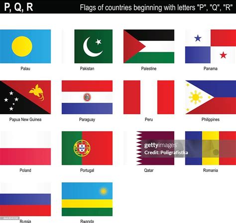 Flags Of Countries P Q R High-Res Vector Graphic - Getty Images