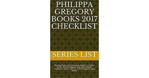 Philippa Gregory Books 2017 Checklist: Reading Order of Little House Zelads Cut Fisher Series ...