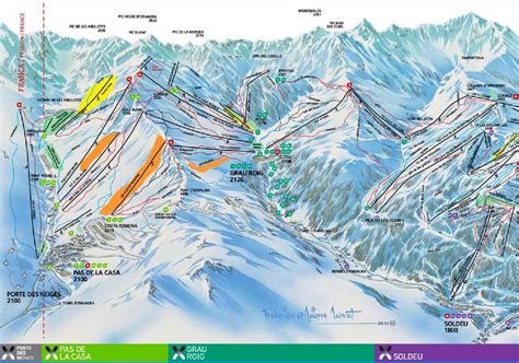 Grandvalira ski map