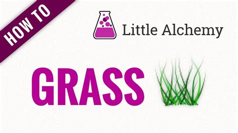 How to make GRASS in Little Alchemy - YouTube