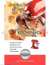 5 Pics Kitchenaid Stand Mixer Recipe Book Pdf And Review - Alqu Blog