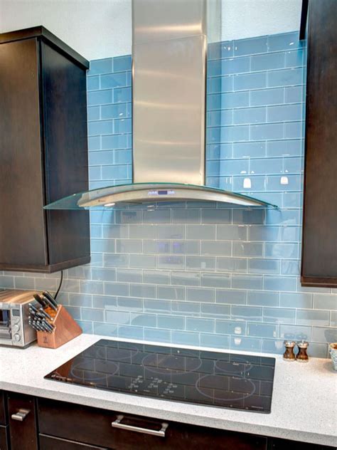 tile backsplash behind range hood | Kitchen Idea | Trendy kitchen backsplash, Blue tile ...