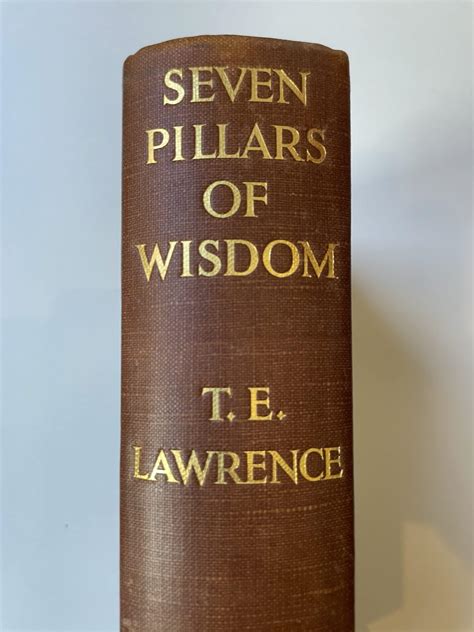 T E Lawrence - The Seven Pillars of Wisdom - First UK Edition 1935 - SIGNED and INSCRIBED by E M ...