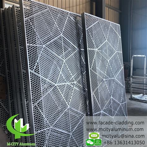 CNC Wall Aluminium Cladding Panels , 3mm Outside Insulated Wall ...