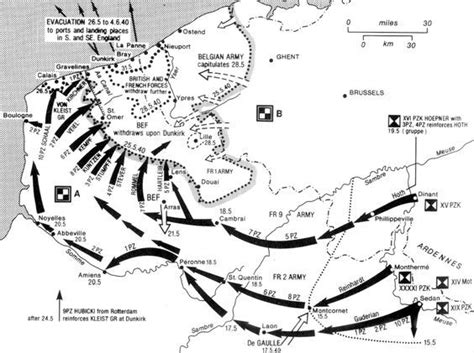 The evacuation of Dunkirk May 1940 | Wwii maps, World history map ...