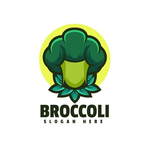 Premium Vector | Broccoli illustration logo design