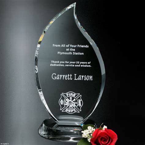 Flame Award 9" - Crystal D