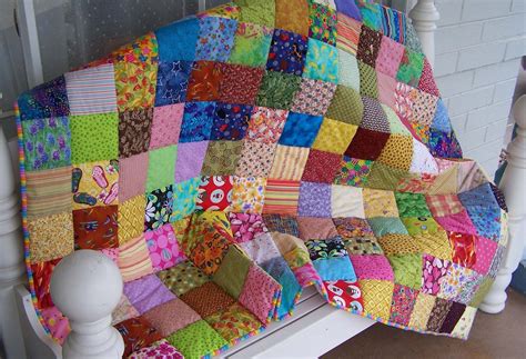 Treasures-n-Textures: A Colorful Patchwork Quilt for Granddaughter # 1