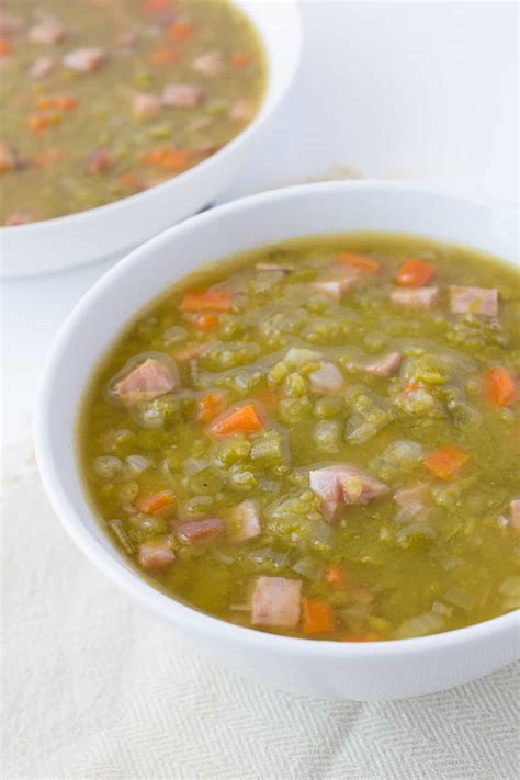 Leftover Ham and Split Pea Soup - Culinary Ginger