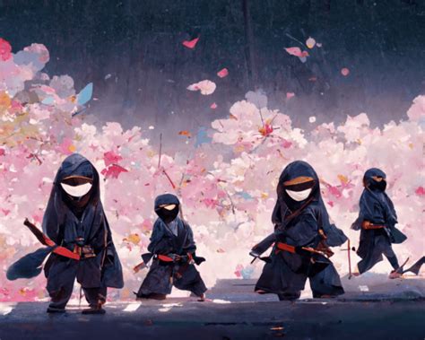 Kawaii Ninjas by Makoto Shinkai Character Design Japanese Ninjas ...