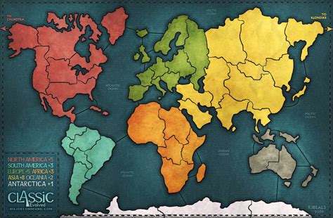 Risk Game World Map | Adams Printable Map