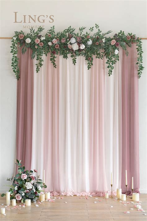 dusty rose flower backdrop | Adornos para boda, Decoracion de bodas sencillas, Cosas de boda