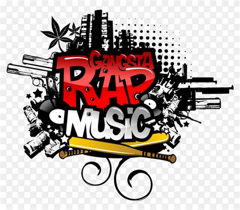 Rap Rapper Hip hop music logo on transparent background PNG - Similar PNG