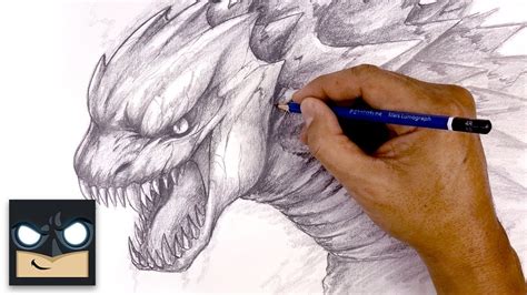 How To Draw Godzilla - Sketch Tutorial