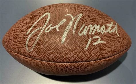 BROADWAY JOE NAMATH SIGNED AUTOGRAPH NFL FOOTBALL NY JETS QB HOF LEGEND COA Collectible ...