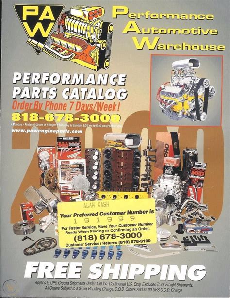 Performance Automotive Warehouse Parts Catalog 2000 PAW | #1725188118