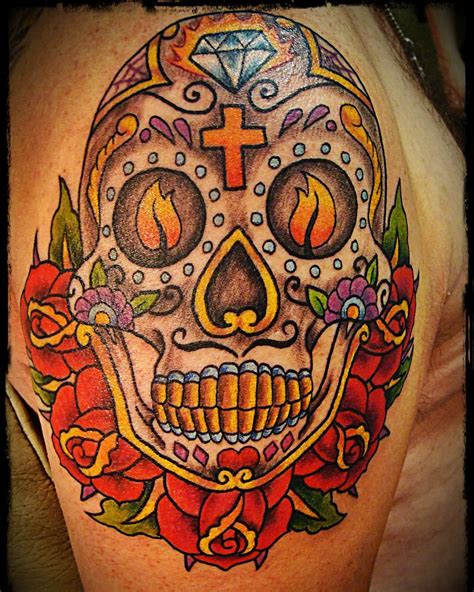 125+ Best Sugar Skull Tattoo - Designs & Meaning (2019)