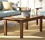 Chatham Mahogany Outdoor Coffee Table | Pottery Barn