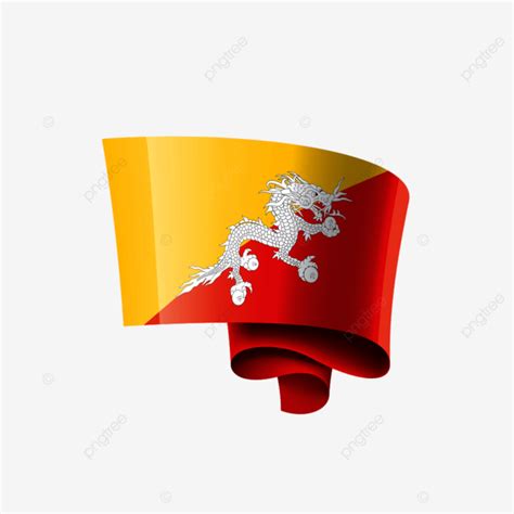 Bhutan National Flag Dragon Symbol, Asia, Realistic, Flag PNG and ...