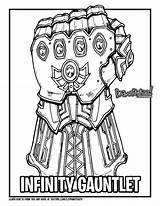 Infinity Gauntlet Coloring Pages sketch template