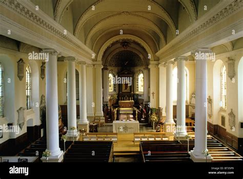 Blandford Forum, church of St. Peter and St. Paul, baroque interior ...