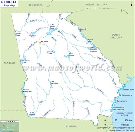 Maps Of Georgia Lakes