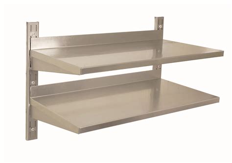 STAINLESS STEEL SHELVING -WALL SHELVING DOUBLE 900 x 300mm – Catro – Catering supplies and ...