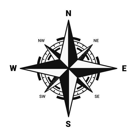Simple Compass Vector Illustration, Compass, Direction, Navigation PNG ...