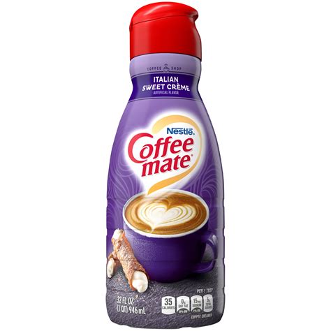 Coffee Mate Non- Dairy Liquid Coffee Creamer, Italian Sweet Cr´me, 32 Oz - Walmart.com