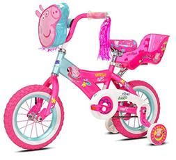 Girls 12 inch Peppa Pig Bike with Doll