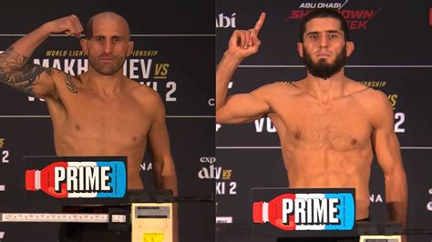 UFC 294 Weigh-In Results: Alex Volkanovski, Islam Makhachev Make Weight ...