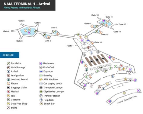 Ninoy Aquino Airport Map (MNL) - Printable Terminal Maps, Shops, Food, Restaurants Maps ...