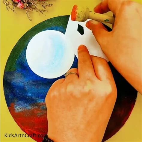 Beautiful Lantern Night Scenery Painting Tutorial - Kids Art & Craft