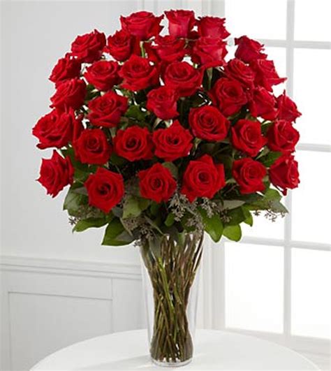 3 Dozen Red Rose Vase - Northern Blvd. Florist -Queens