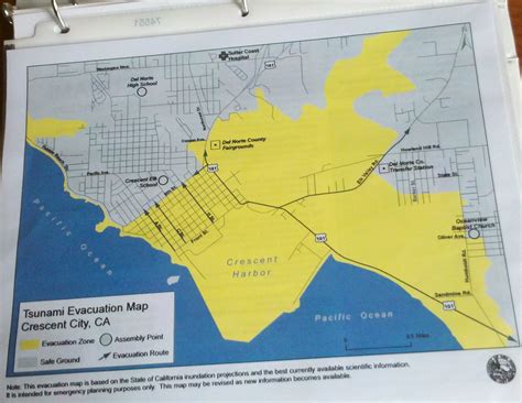 -Tsunami evacuation plan | Our hotel in Crescent City was in… | Flickr