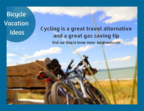 Bicycle Vacation Ideas🚴 | Vacation, How to save gas, Bicycle