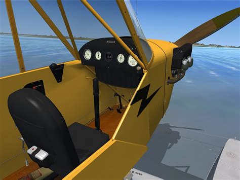 Cool Jet Airlines: Piper Cub Cockpit