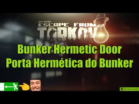 Escape From Tarkov - Reserve Exit 'Bunker Hermetic Door' (+Generator)