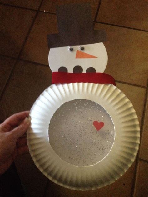 Preschool Snowman Snow Globe Craft