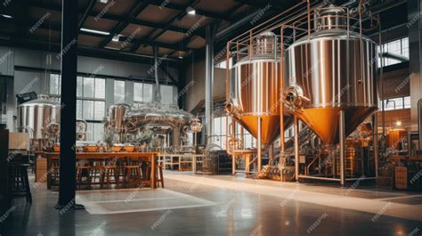 Premium AI Image | Brewery Exterior And Interior View Modern ...