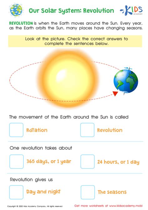 Revolution Vs Rotation Solar System