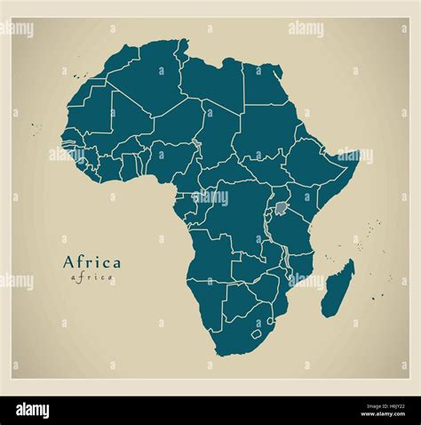 Africa continent shape hi-res stock photography and images - Alamy