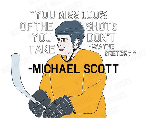 Wayne Gretzky / Michael Scott Inspirational Quote the Office - Etsy